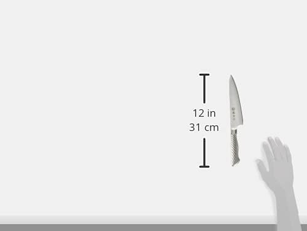 Fujitora FU-615 FU-615 Yodai Blade, 6.7 Inches (170 Mm), Made in Japan, Cobalt Alloy Steel, Double-Edged, Thick Beef Knife for Cutting Boned Meat, Semi-Frozen Crabs, Etc. Tornado Pattern, Easy to Grip