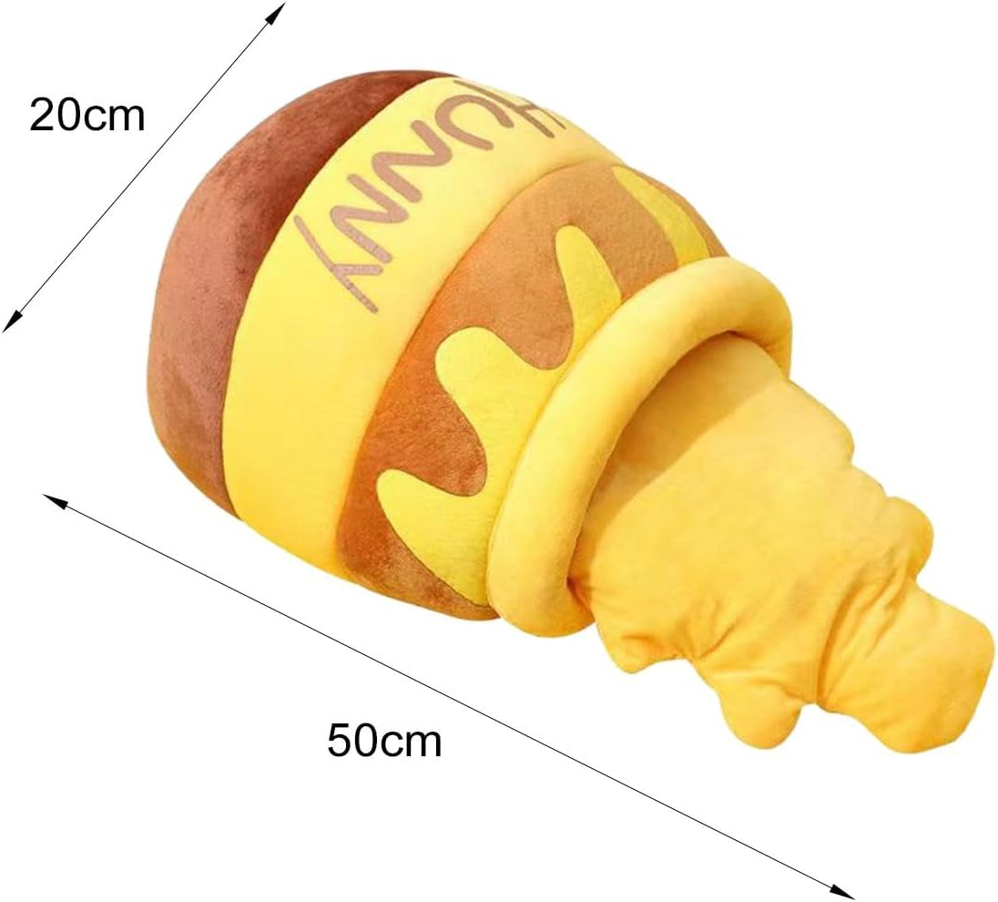 Fenteer Cat Bed for Indoor Cats Sleeping Bed Comfortable Cute Pet Cat Bed Honey Pot Shape Cozy Cave