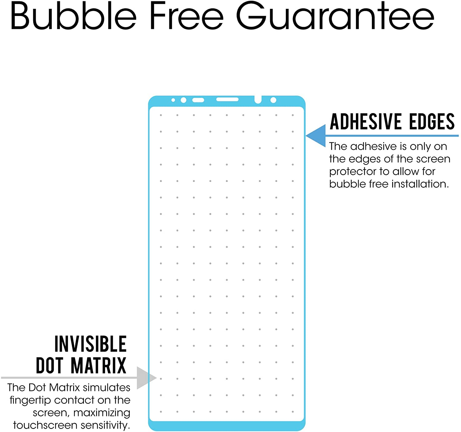 Galaxy Note 8 Screen Protector Glass, Amfilm Full Coverage (3D Curved) Screen Protector with Dot Matrix & Installation Tray for Samsung Galaxy Note 8 (Black) image number 4