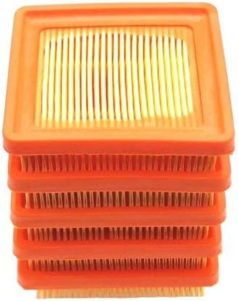 5 Pack 4180 141 0300 Air Filter Replace for Stihl 4180-141-0300 41801410300 Compatible with STHIL KM91R KM131 FS89 FS91 FS111 FS131 FS311 FC96 String Trimmer Brushcutter Air Cleaner Element image number 1