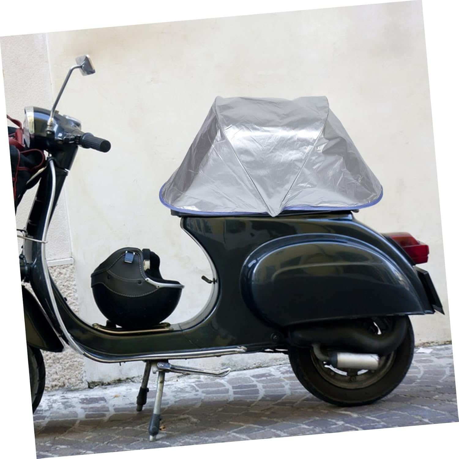 Motorbike Seat Cover Waterproof Heat Insulation Sun Block Universal Fit for Scooter Electric Bike Folding Bike Rainproof Portable Lightweight image number 1