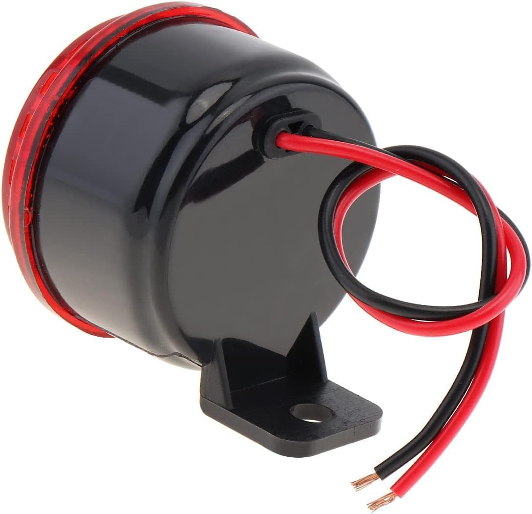 Car Back-Up Alarm with Wire/Light, 105Db Universal Waterproof Reversing Horn, 12V-24V image number 6