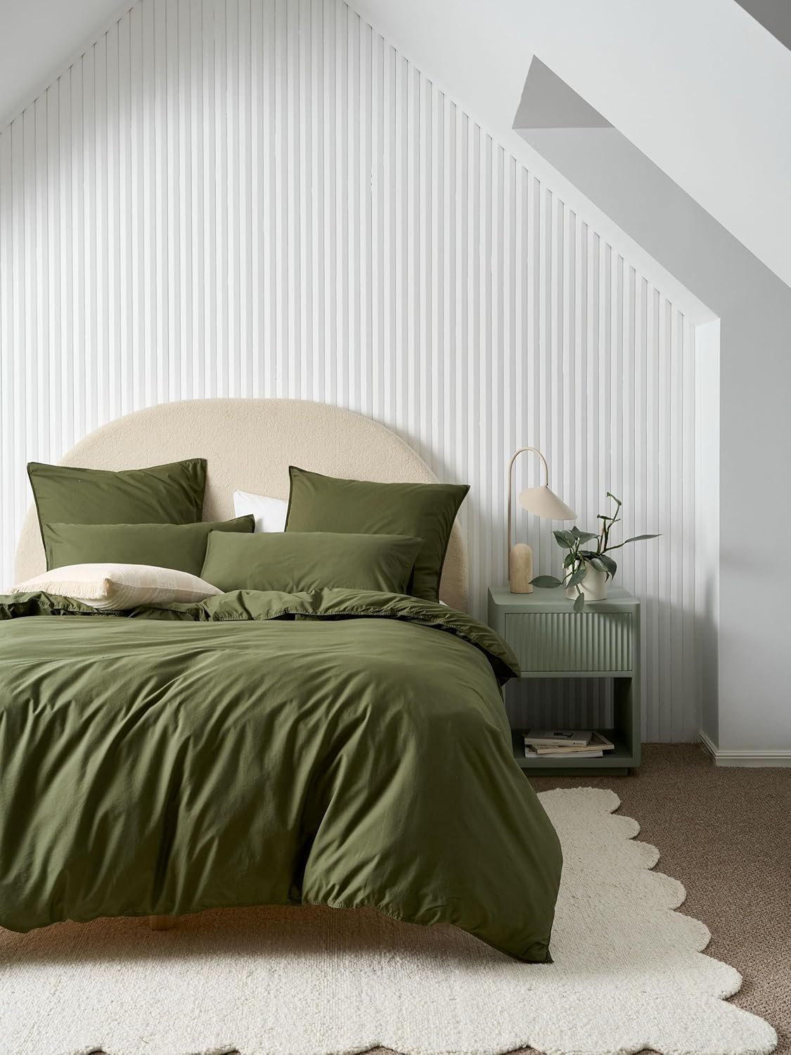 Linen House Organic Cotton Quilt Cover Set, Cinnamon, King Bed Size