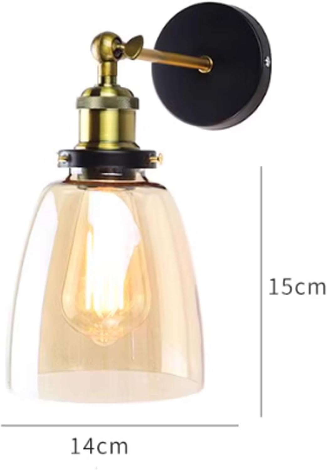 Vintage Wall Sconces Anti-Rust Brushed Finish Light Fixtures Frosted Glass Wall Mounted Lamp for Bathroom Vanity Kitchen Wall Lighting image number 4