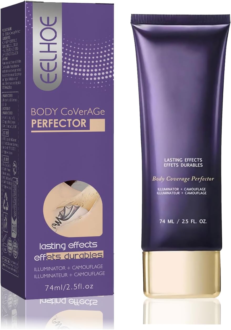 Body Makeup Coverage Set, Waterproof Complexion Perfector, Long-Lasting Transfer-Resistant Cream