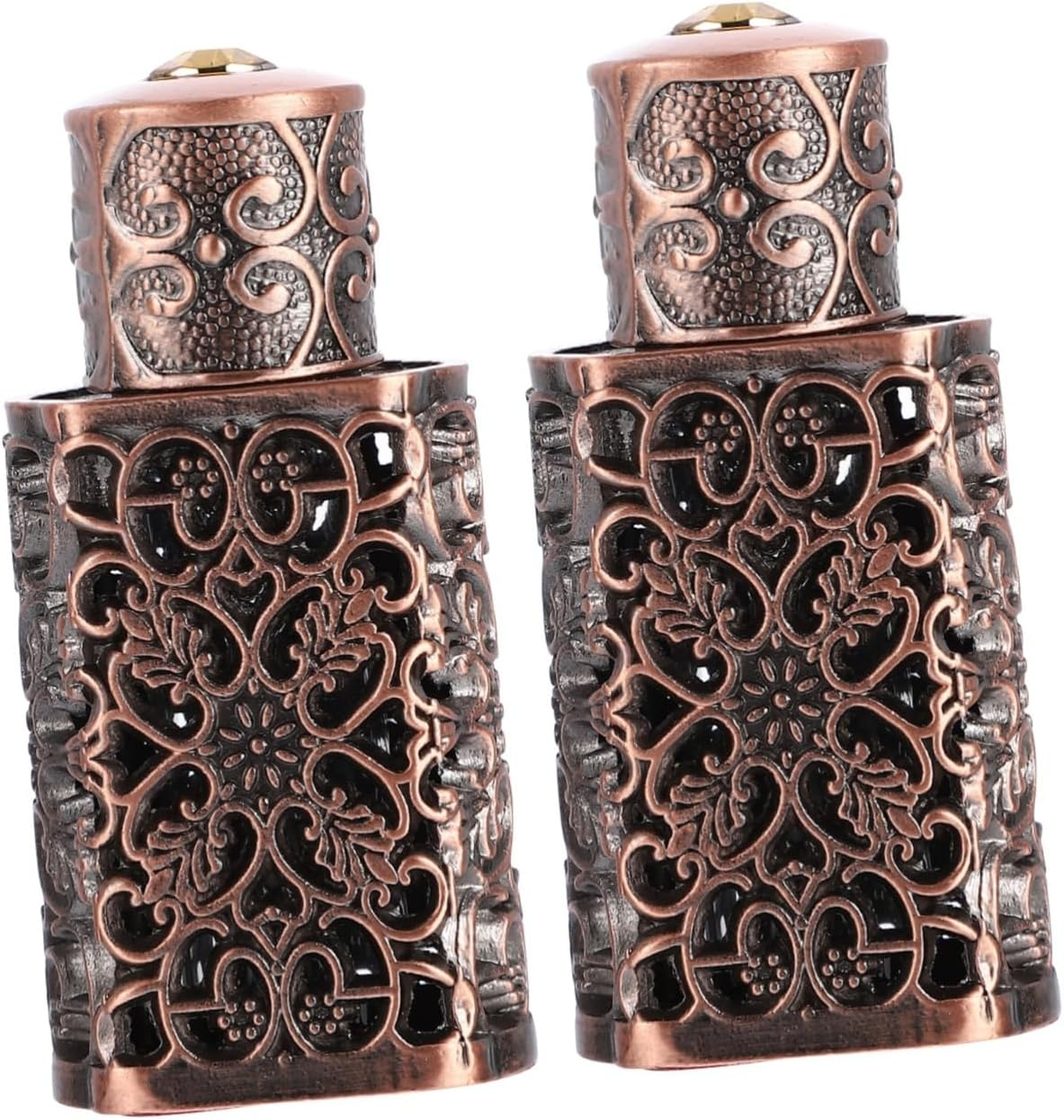 CHILDWEET 2Pcs Spray Bottle for Essential Oil Travel Bottle Tight Seal Portable Perfume Dispenser Metal Travel Leakproof