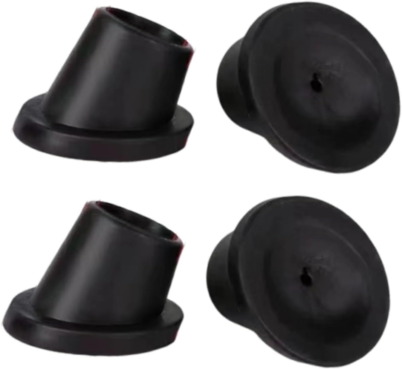 4X Replacement Feet Slope Rubber Feet Pads Convenient Non Slip Universal for Commode Chair Premium Heavy Duty Chair Leg Cap, 25Mm image number 2