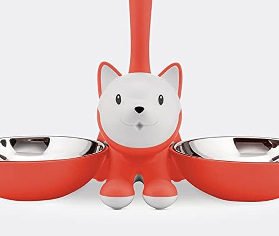 Alessi Cat Accessories, PP,18/10 Stainless Steel, Orange, Red, One Size image number 2
