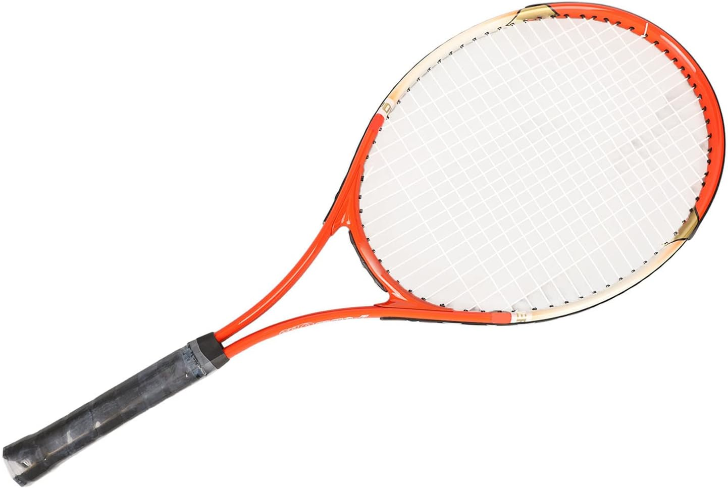 Tennis Racquet, Adult Tennis Racket Easy Usage Lightweight 27In Protective with Storage Bag for Training (Red)