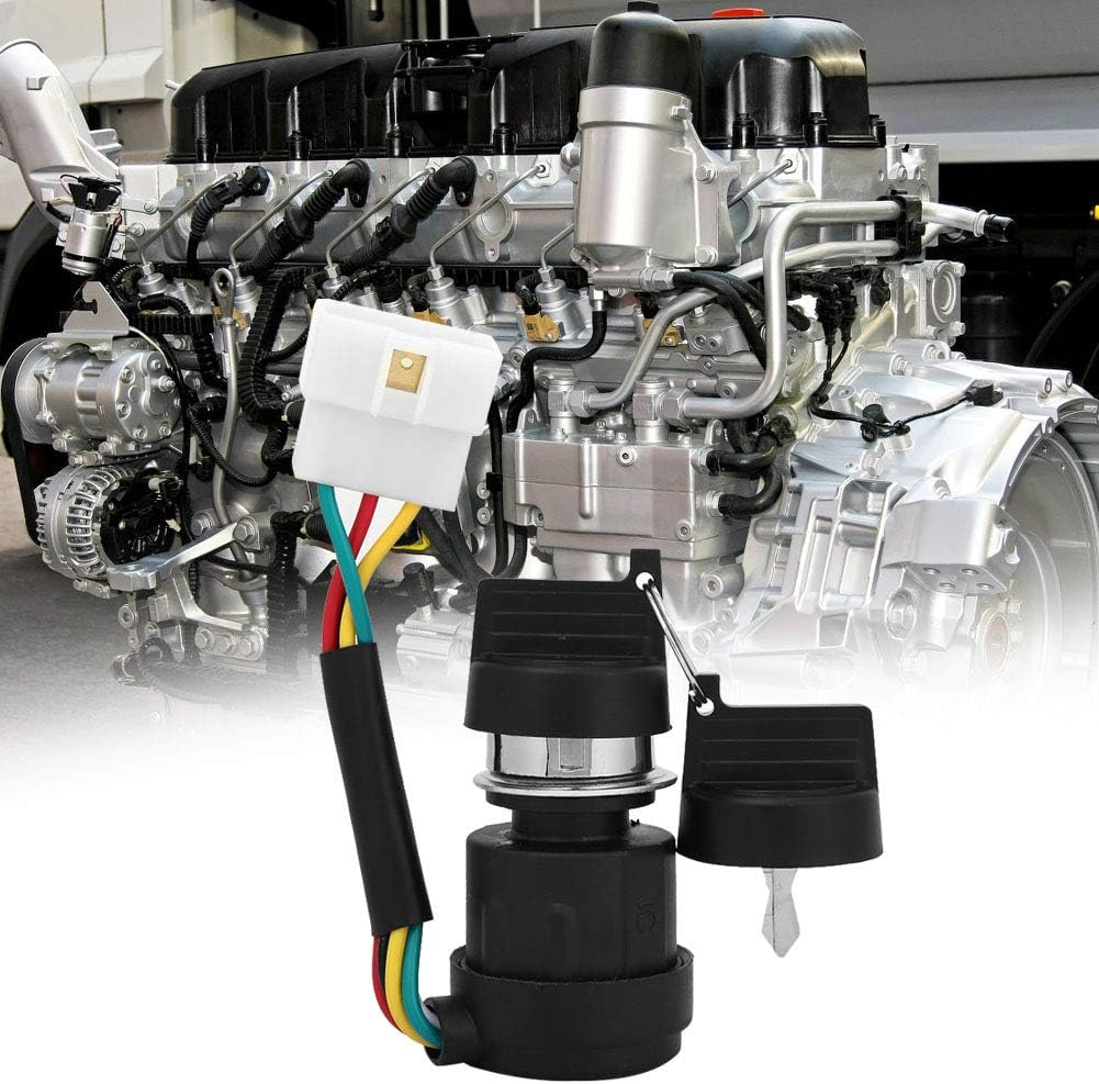 Viagasafamido Gas Generator Ignition Key Switch with 2 Keys Engine Tiller Start Switch Replacement for 178F/186F Air Cooled Micro Car Truck Tractor Trailer Forklift image number 4