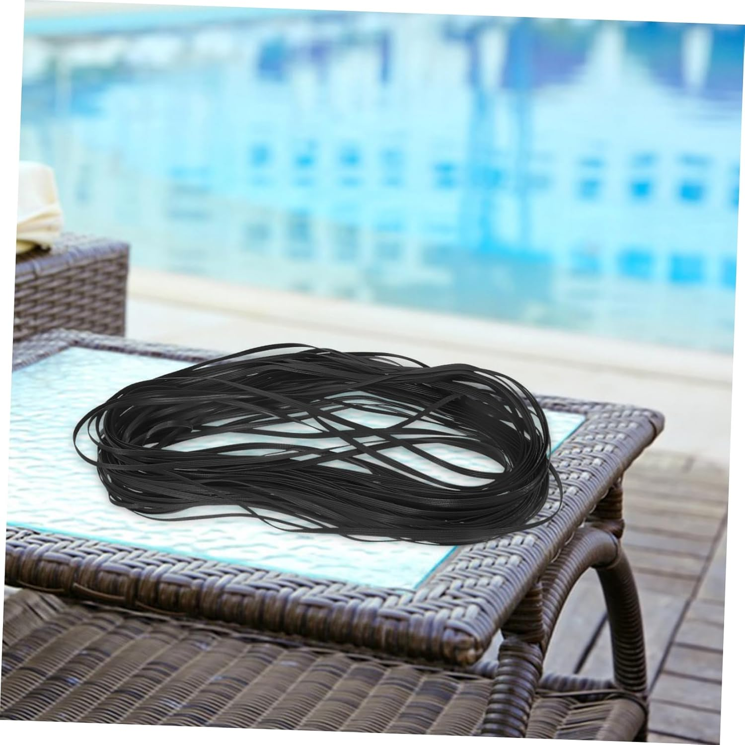 SUPVOX Pe Plastic Rattan Repair Kit Wicker Furniture Repair Strips for DIY Basket Weaving and Rattan Chair Restoring, Multi-Functional Plastic Wicker Material for Home and Outdoor Use image number 4