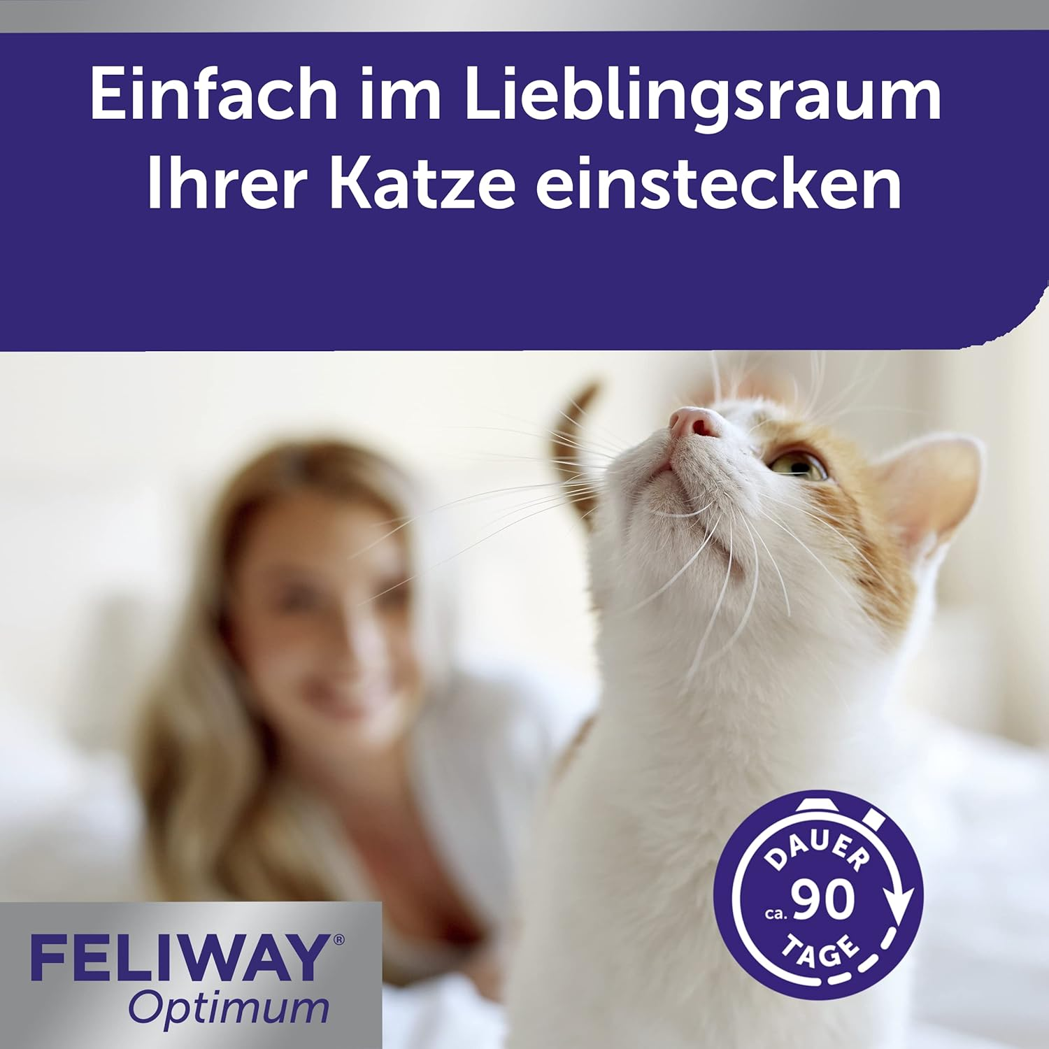 FELIWAY&reg; Optimum Value Pack | 3 Months Balance & Relaxation for Cats | 3 X 48 Ml Refill Bottles