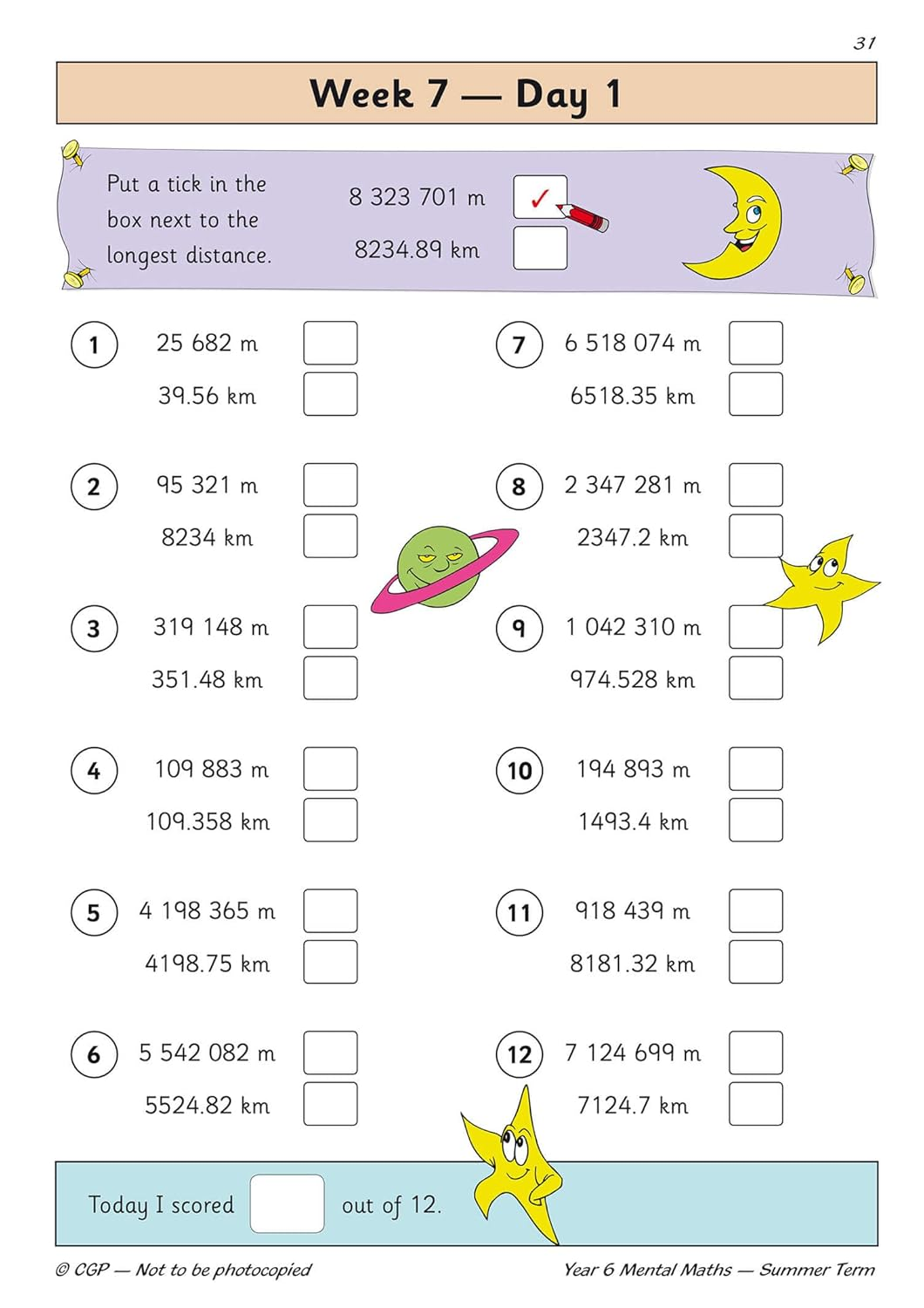 KS2 Mental Maths Year 6 Daily Practice Book: Summer Term image number 5