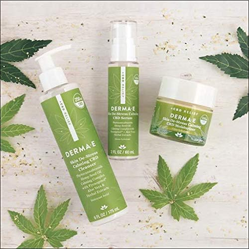 Derma E Skin De-Stress Calming CBD Cleanser for Unisex 6 Oz Cleanser image number 3