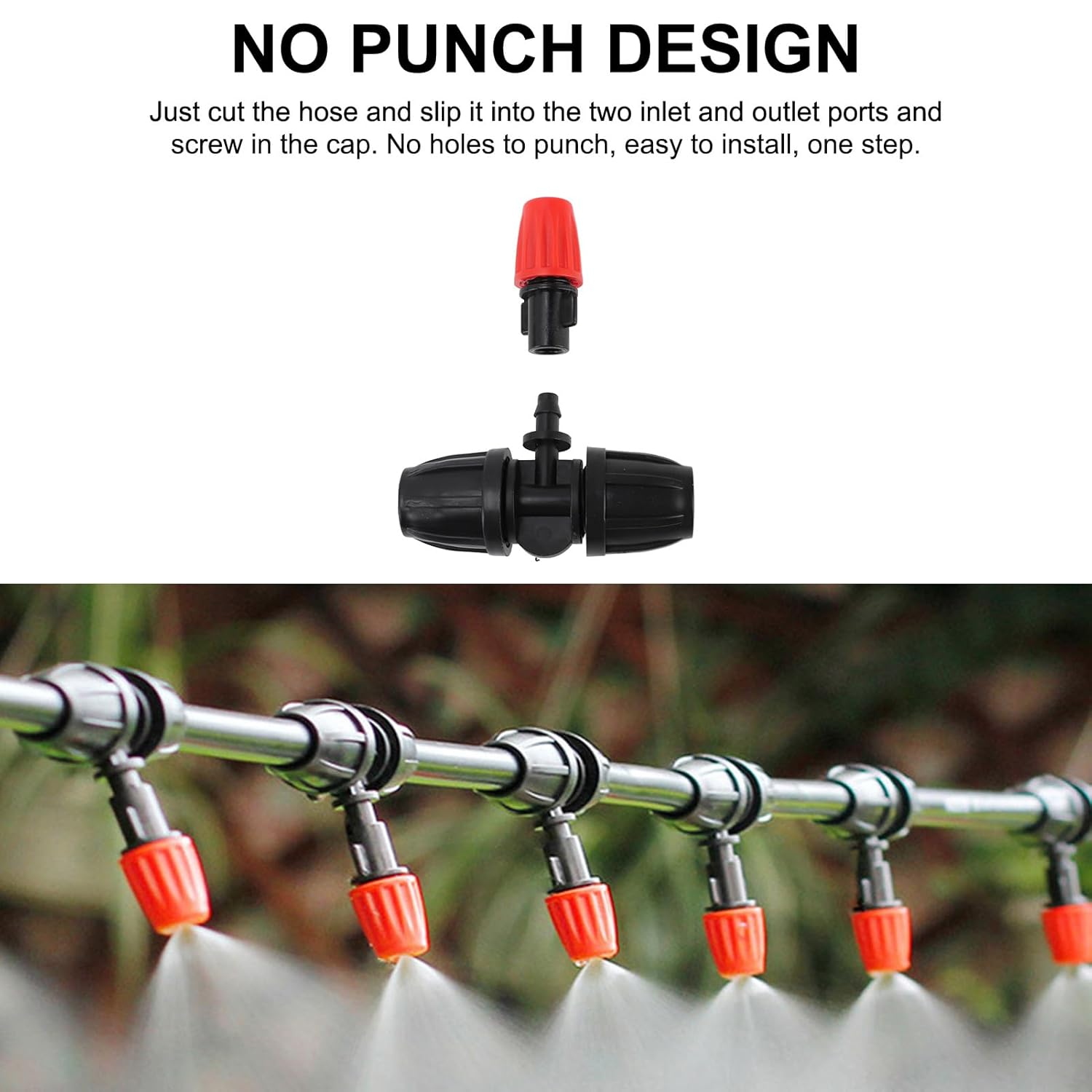 Automatic Drip Irrigation Kits, 98.4FT Drip Irrigation System with Garden Timer, Quick Connector Watering Nozzles for Greenhouse, Garden, Lawn, Potted Plants Green image number 2