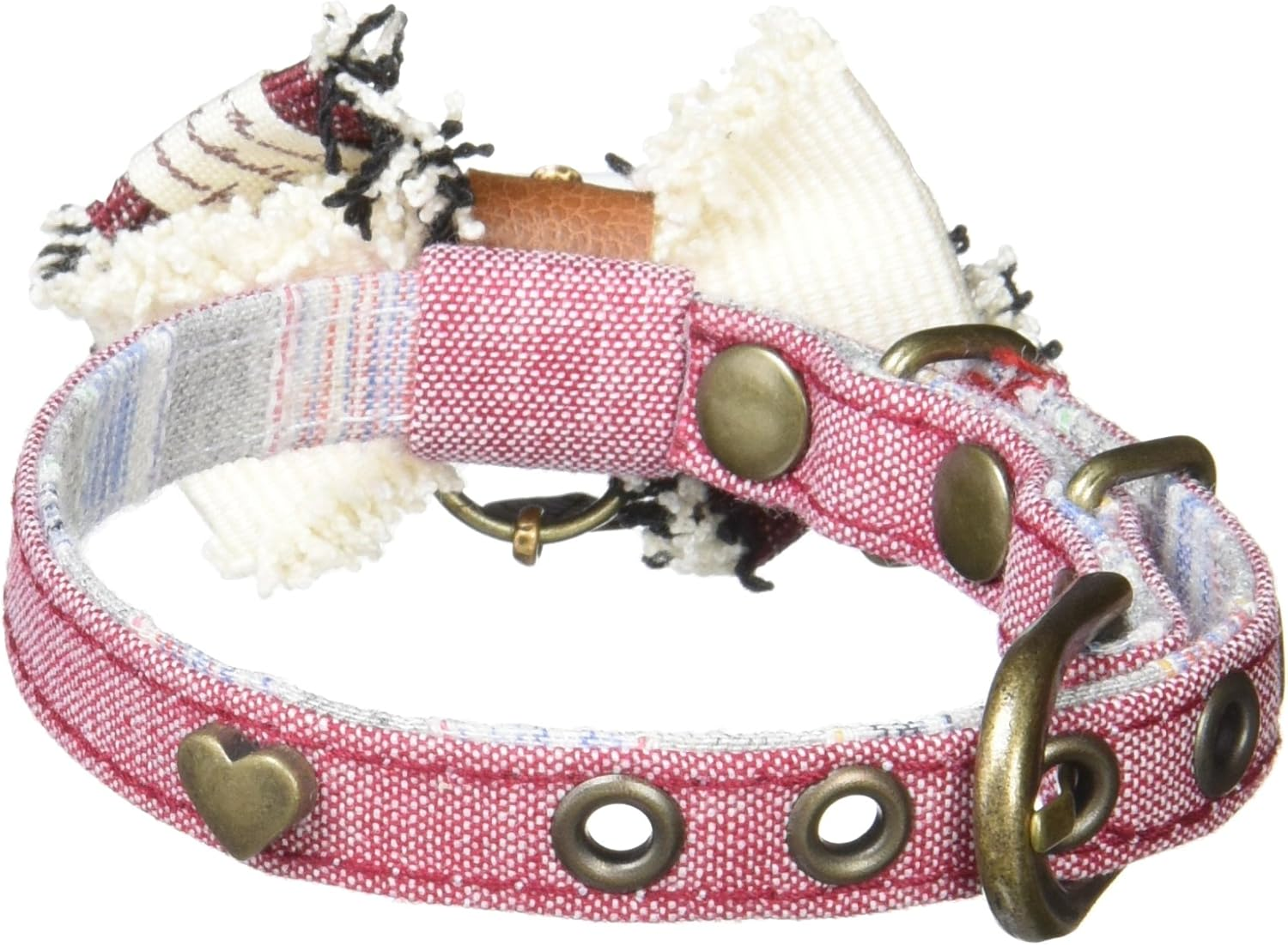 Zaya Dog (ZAYA DOG) ZD10008-1 Collar Vintage Ribbon S Red image number 1