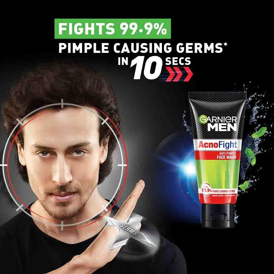 Garnier for Men Acnofight Face Wash, 50Gm image number 3