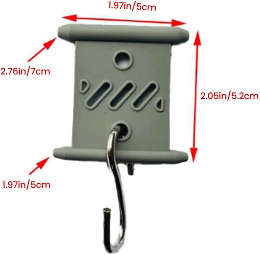 16Pcs RV Awning Hooks Cedarwood Rail Hangers for RV Caravan Camping Tent image number 5