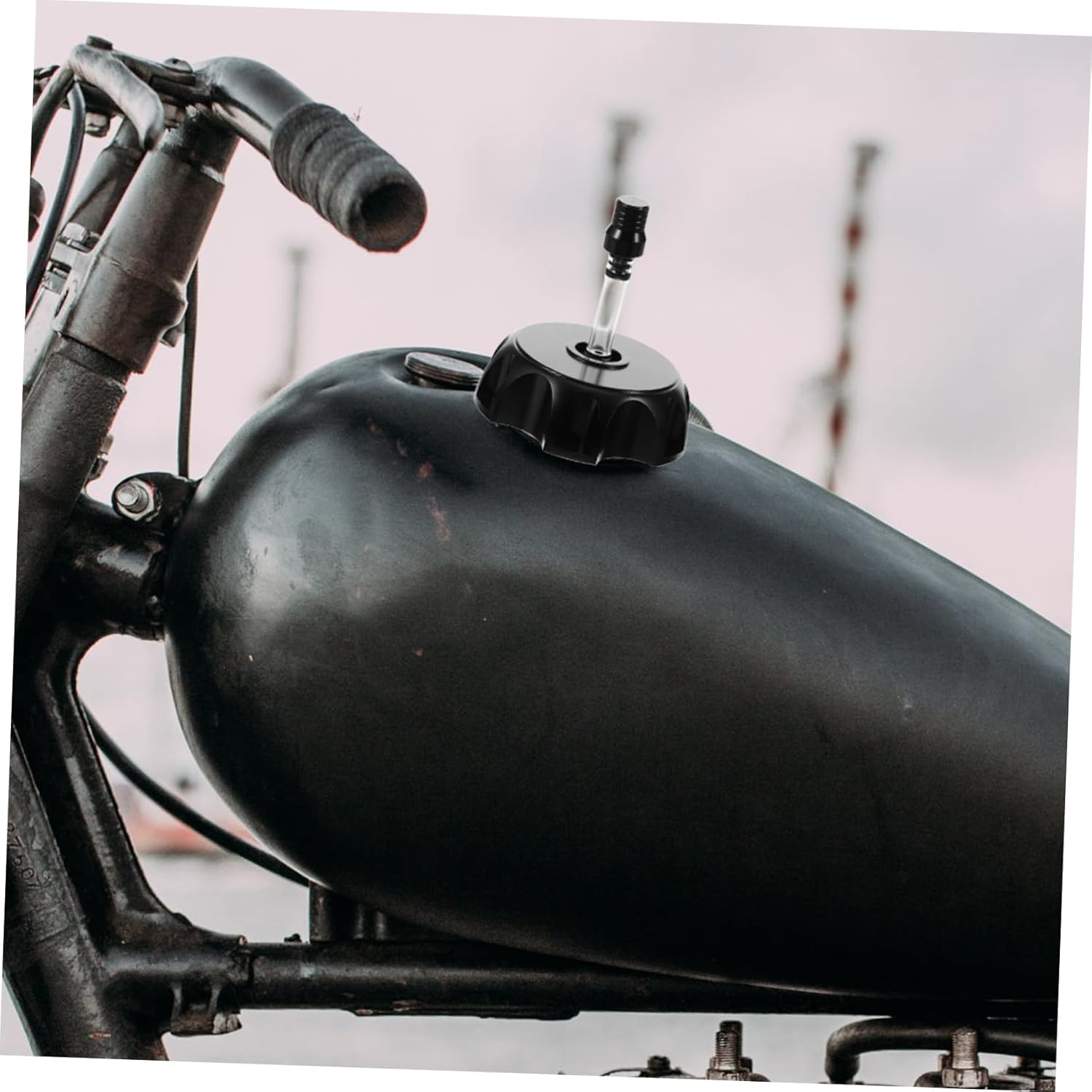 PLAFOPE Motorcycle Hexagonal Tank Cap Cover for Motorbikes Easy Installation Design for Custom Modifications and Upgrades