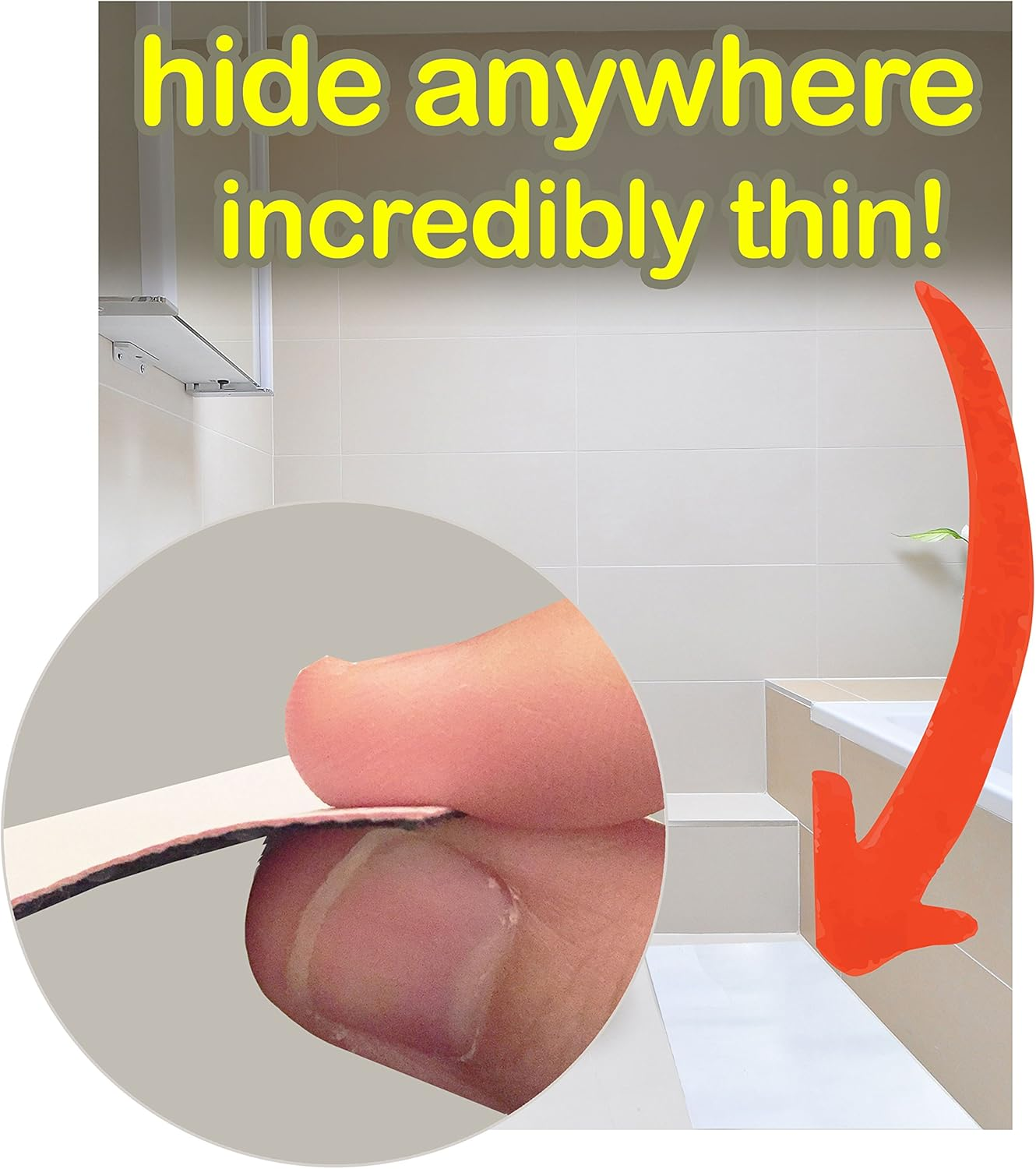 Introwizard Bloody Bath Mat - Combo Set of 2 Mats That Turn Red When Wet - One Large Size and One Small Size Mat - Great for Funny Gag Gifts - Footprints Disappear like Magic image number 1