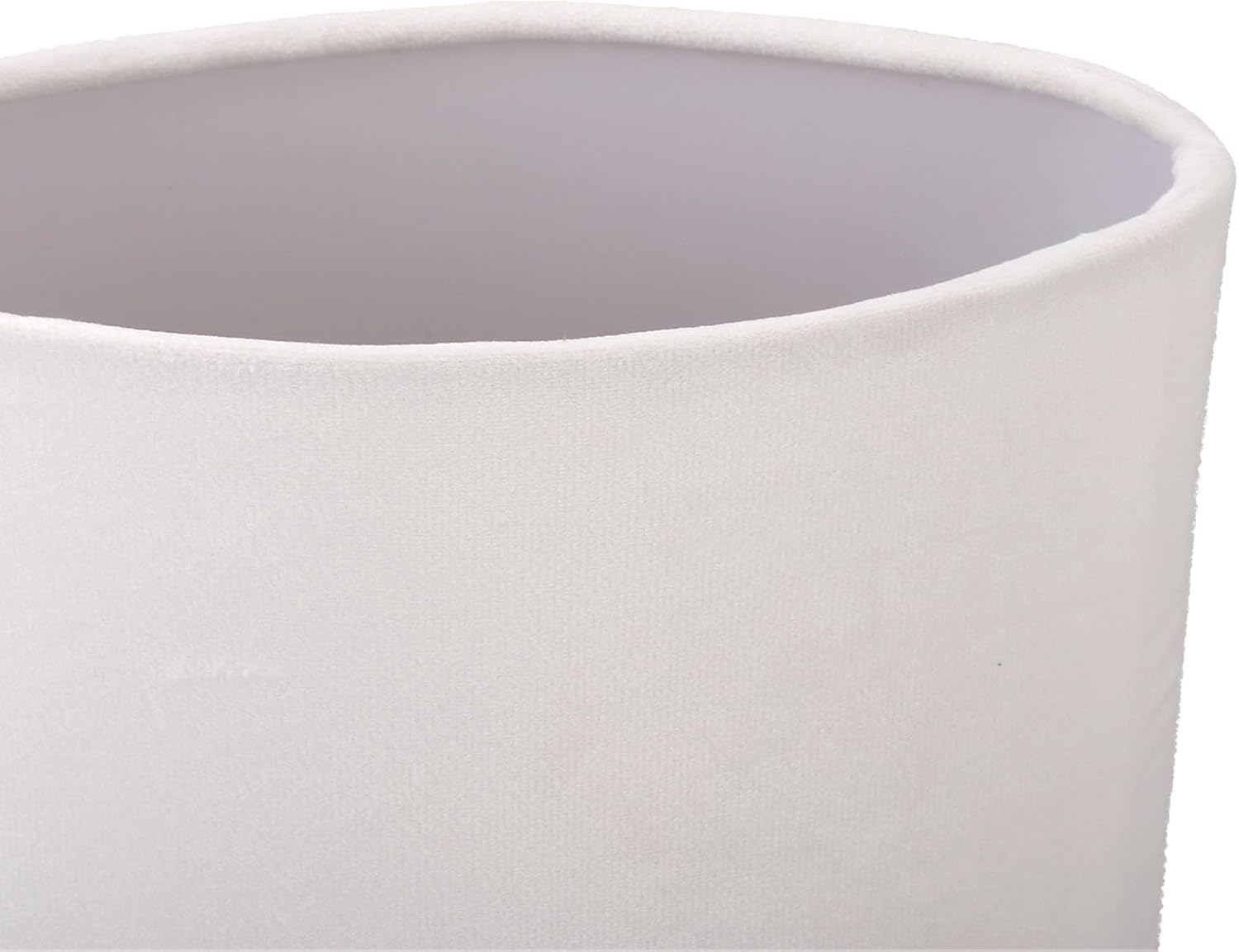 Phefop Decorative Oval Lamp Shade Cloth Lampshade, Soft Light for Eyes, Rustproof and Sturdy Material for Floor Lamp, Easy Install, Modern Style (White) - Gold image number 2