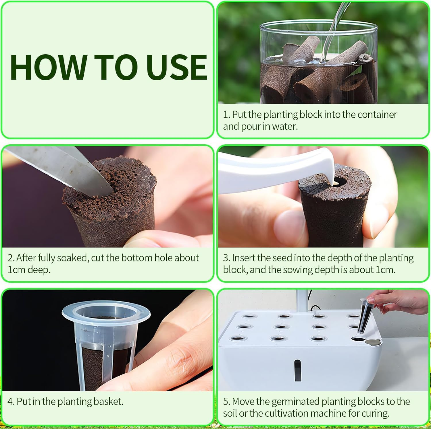 161Pcs Hydroponic Seed Pods Kit - Reusable Plant Grow Sponges for Seed Starter, Root Growth | Compatible with Hydroponic Growing Systems | Garden Accessories & Replacement Sponges (Multicolor) image number 2