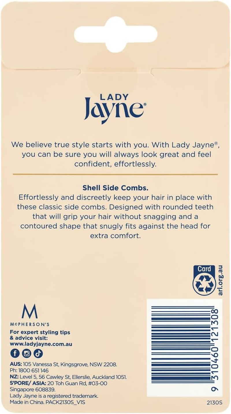 Lady Jayne Shell Side Comb - Pk4 image number 2