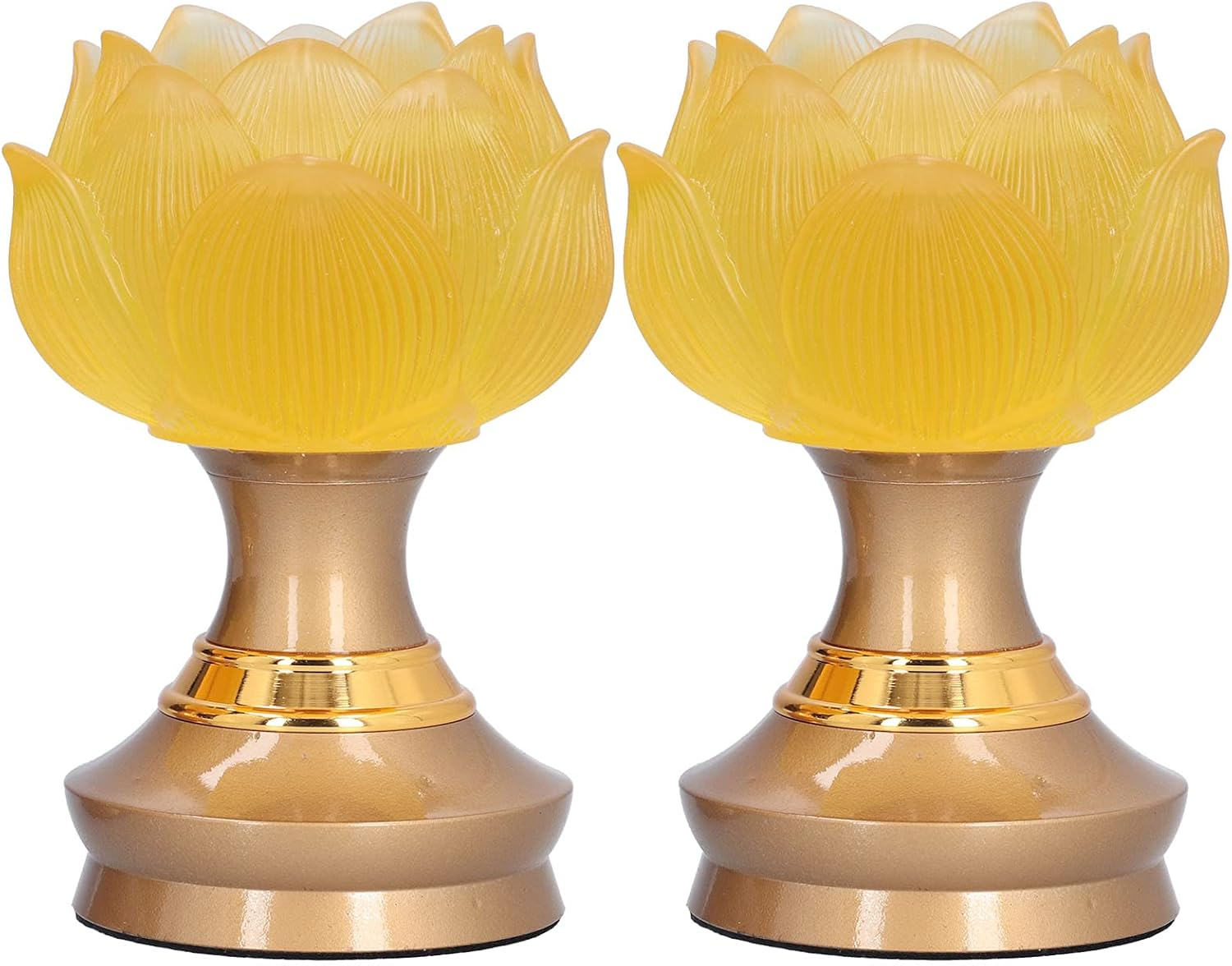 NDNCZDHC Lotus Light 2Set LED Lotus Buddha Lamp Imitated Colored Glaze Prayer Light Home Meditation Buddhist Supplies 100-240V(AU Plug) image number 5