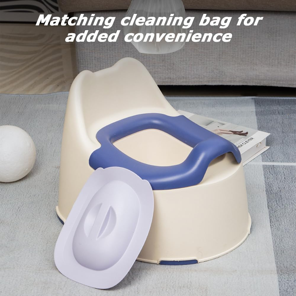 MOTRAIN 3-In-1 Versatile Toddler Potty Trainer for Boy Girl, Training Toilet with Easy to Clean Design, Perfect for Toddler Boys & Girls 1-3, Chair, Seat, Step Stool, Blue image number 6