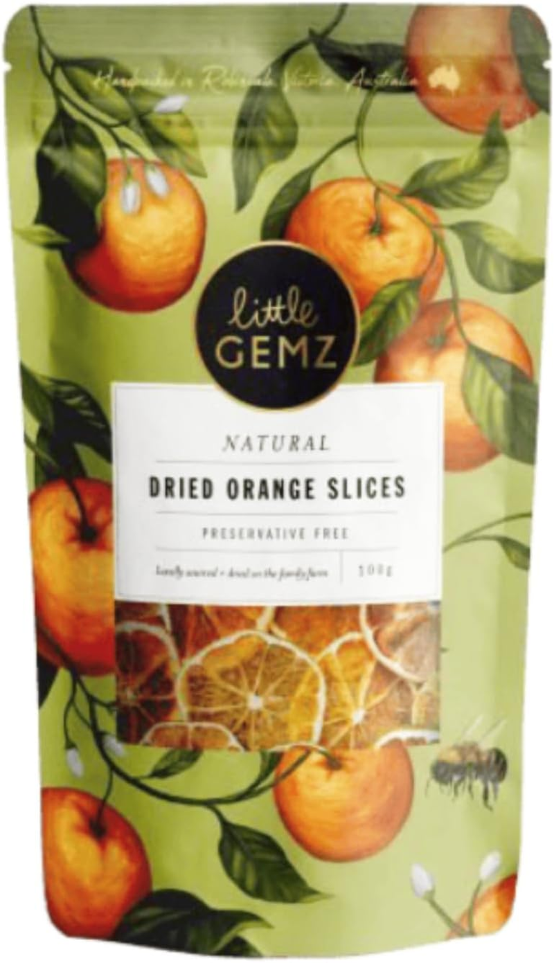 Little Gemz Dried Orange Slices | Sugar Free | Great for Teas, Beverages, Garnish, Cheeseboard | Dry Citrus Wheels. 100G image number 3