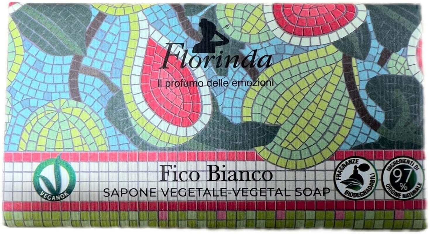 Japan Grand Champagne Florinda Fragrance Soap, 3.4 Oz (95 G), Mosaic, Fig