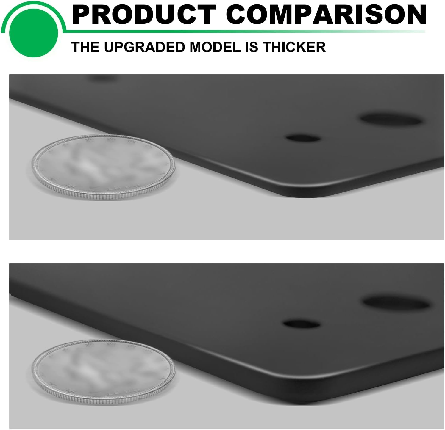 Andorm T Shape Post Bracket - Heavy Duty for Wood 4X4,6X6 Lumber Pergola - Powder Coated, Black image number 3