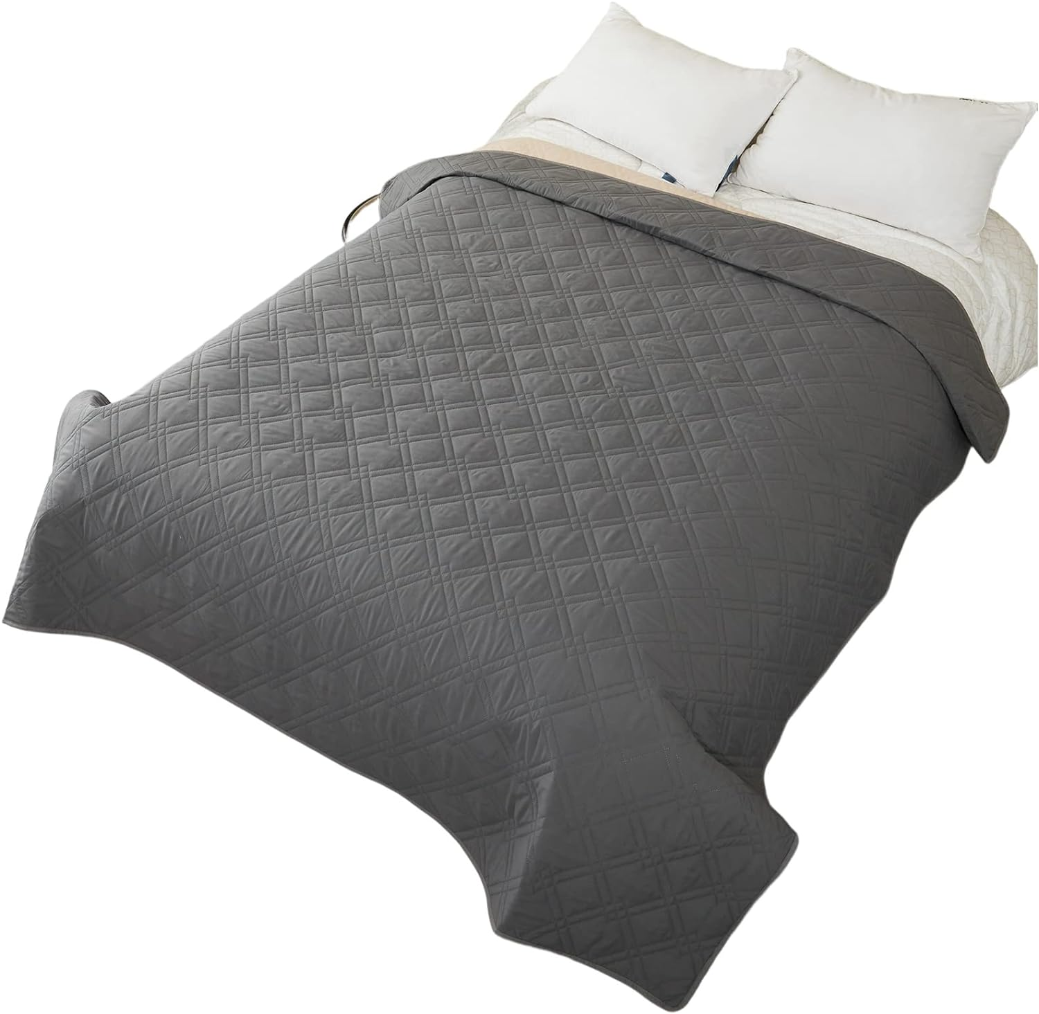 Waterproof Dog Bed Cover with Back Silicone Rubber Washable Pet Blanket Cover Anti-Slip Dog Couch Waterproof Protector Dog Bed Cover Couch Cover for Furniture Bed Couch Sofa 30&times;70In/52&times;82In image number 3