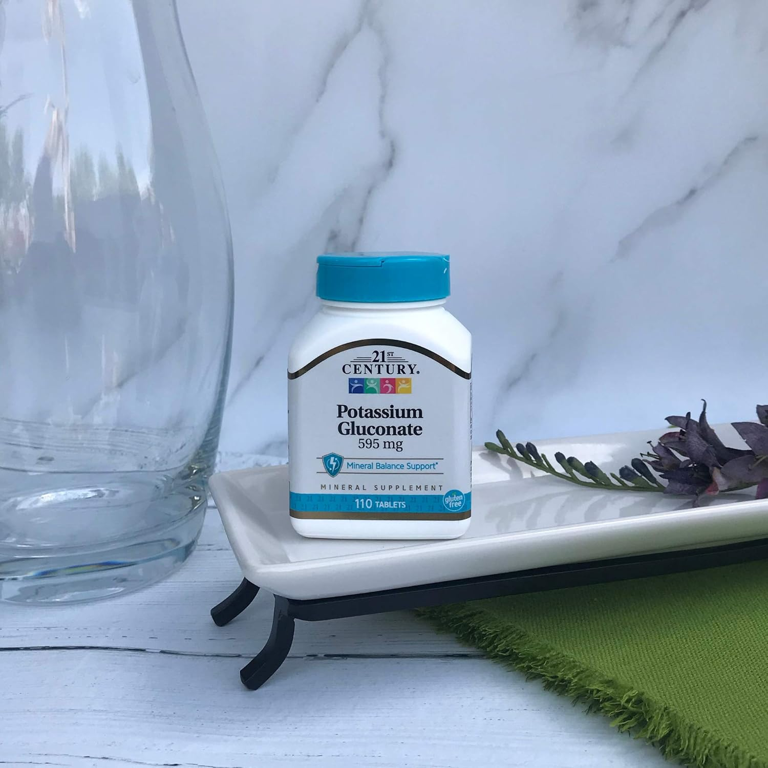 21St Century Health Care Potassium Gluconate 595Mg 110 Tablets image number 5