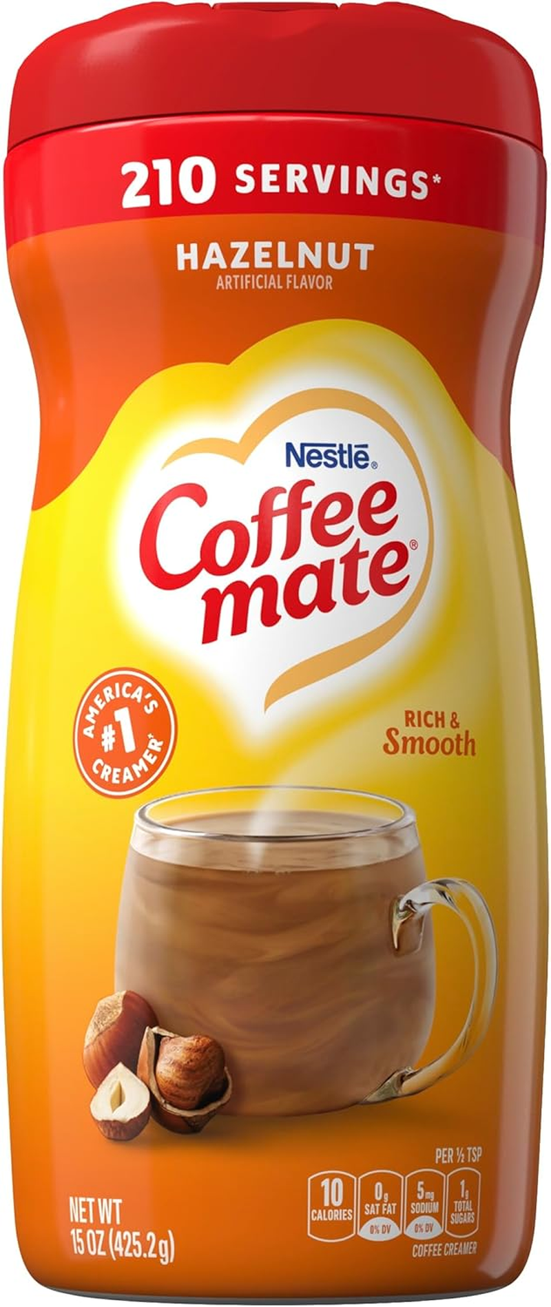 Coffee Mate Hazelnut Powdered Coffee Creamer, 15 Oz image number 4