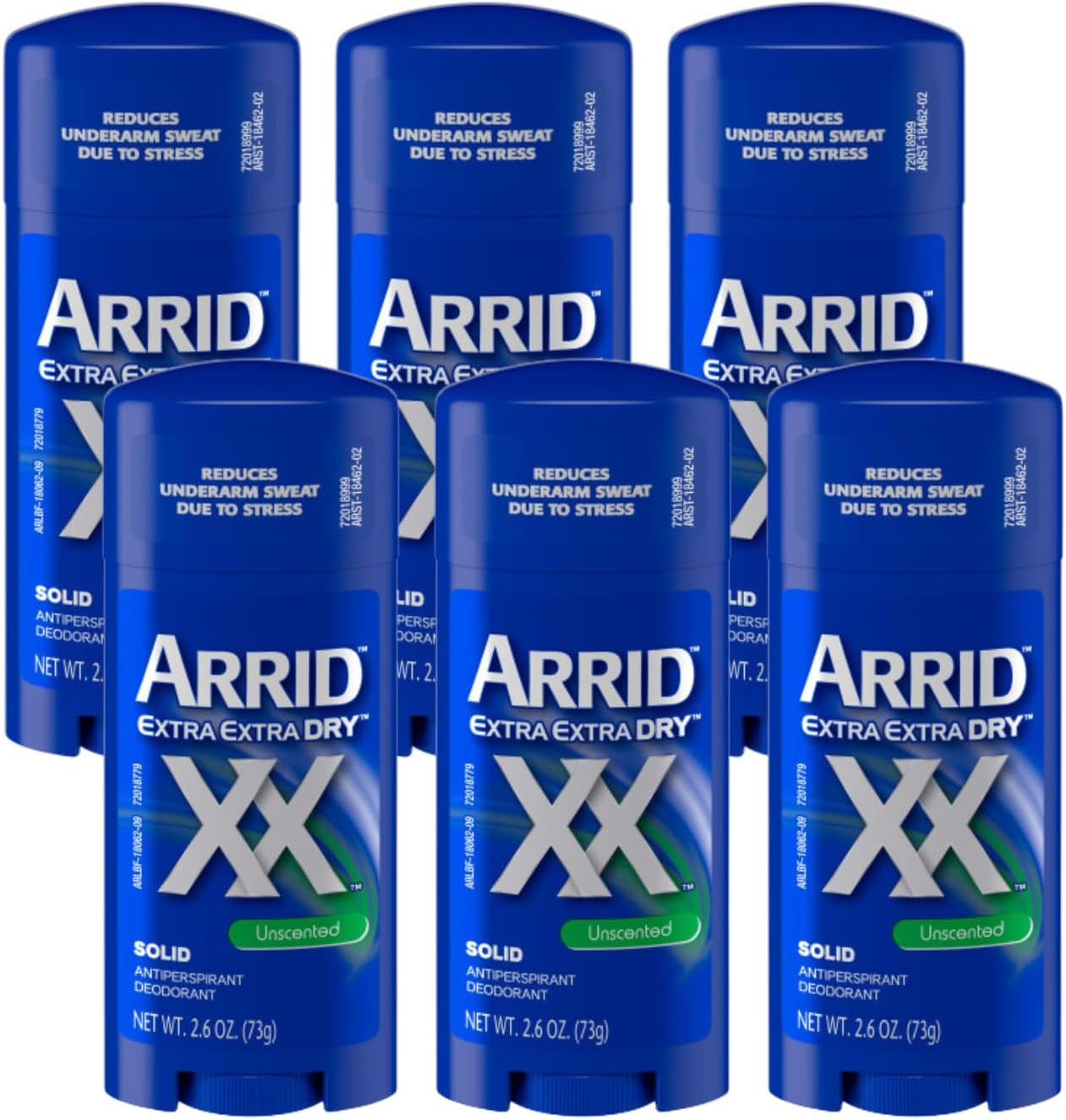 Arrid XX Solid Antiperspirant Deodorant, Unscented, 2.6 Oz (Pack of 6) image number 2