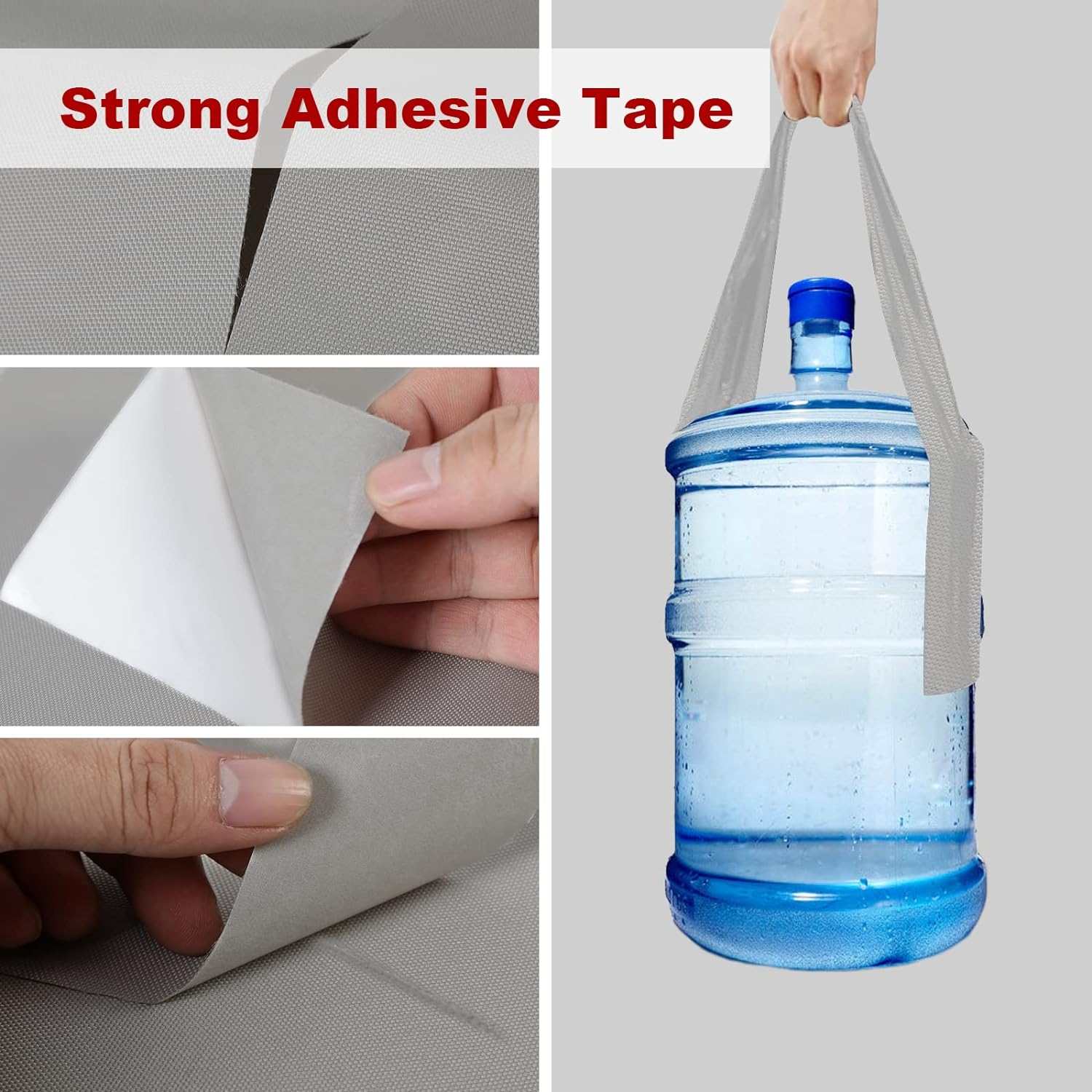 Tuszom 900D 3PCS (28.5" L*19" W) RV Cover Repair Kit Waterproof Heavy Duty Self-Adhesive Canvas Patch Repair Kit for Boat Cover RV Cover image number 4