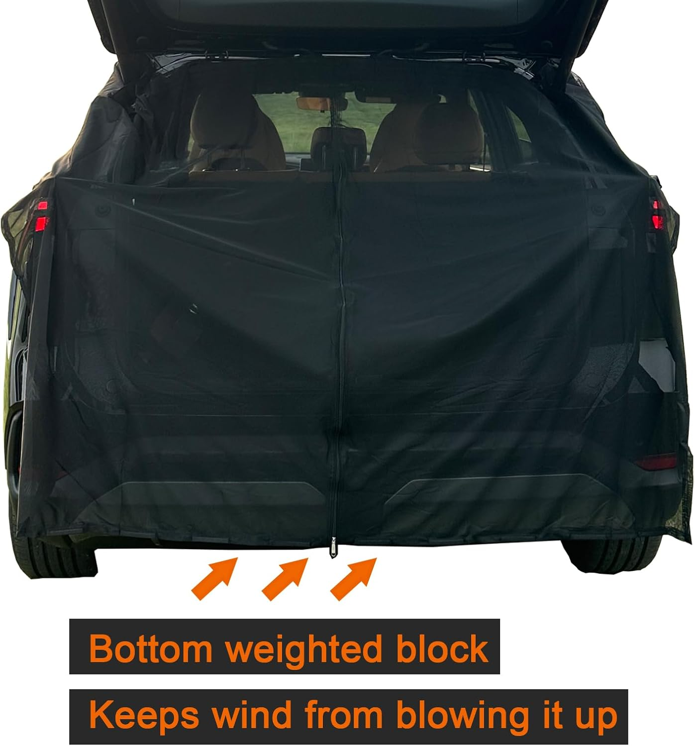 Car Camping Net Car Tailgate Mesh Screen for SUV Camping Magnetic Car Tent for Tailgate Car Camping Accessories image number 1