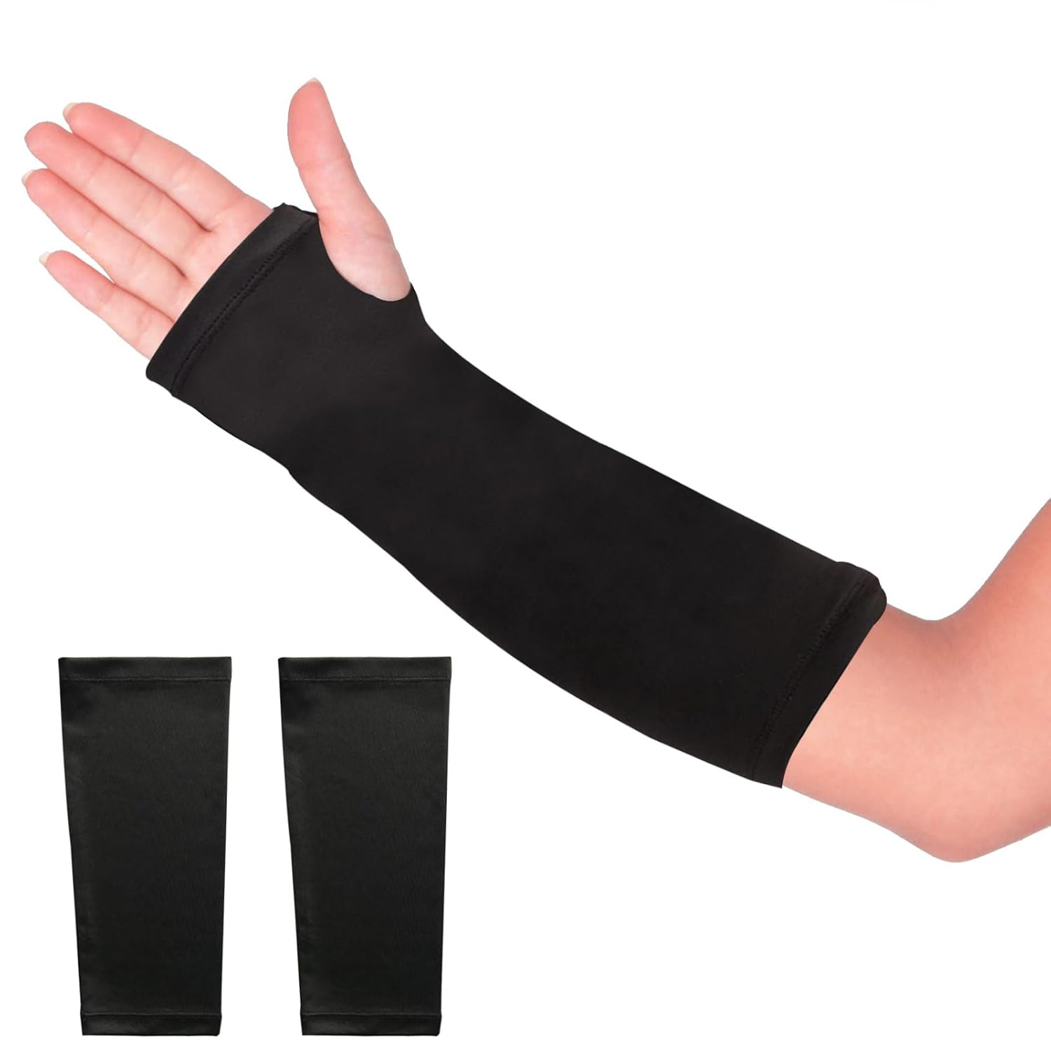 4 Pack Arm Cast Cover Elastic Short Cast Covers Protector Arm Sling Sleeve Cast Decorations for Arm Bath Shower Cast Wound Covers Removable Washable Cover 11 Inch Length X 9-11 Inch Circumference