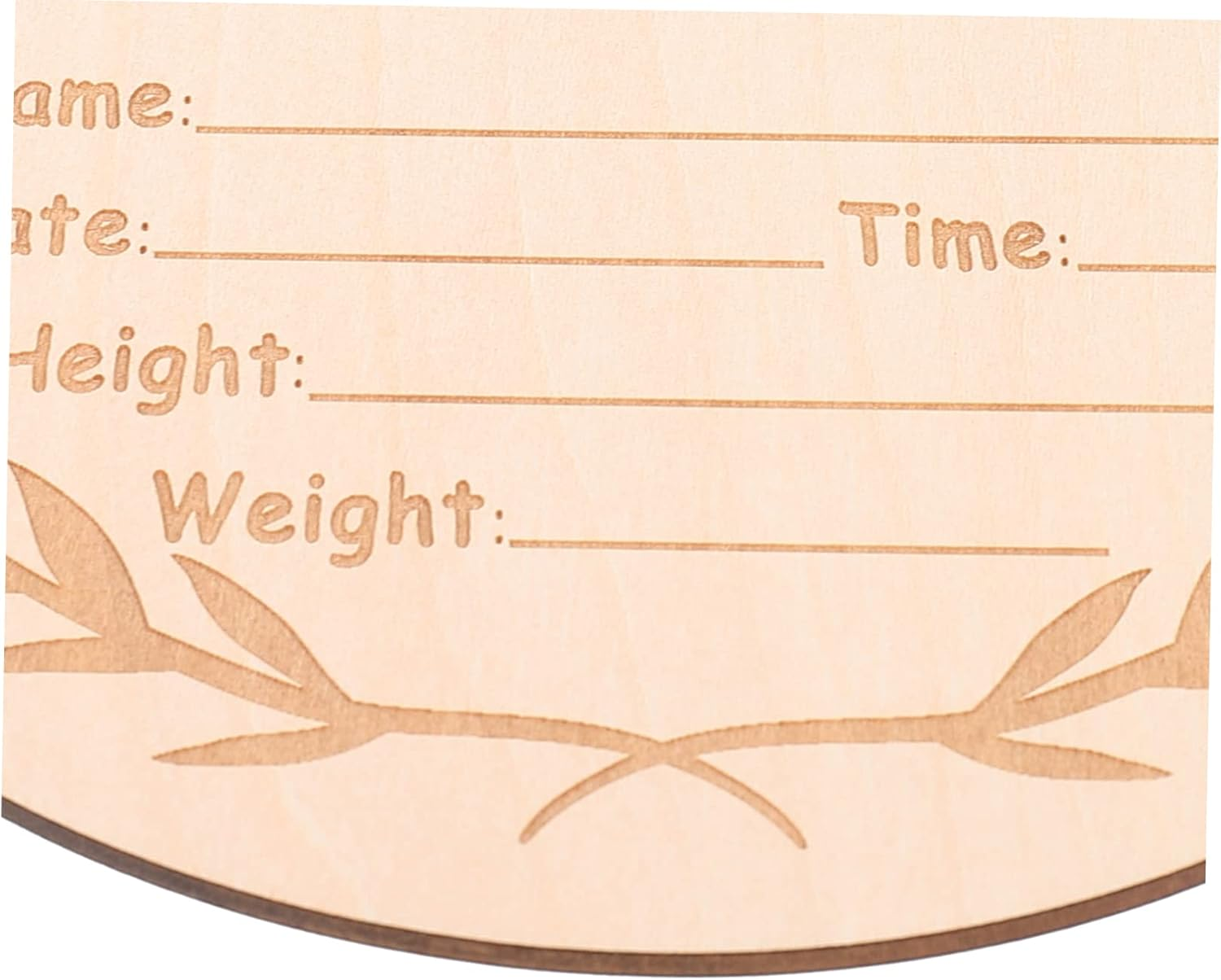 3Pcs Name Announcement Sign Cards for Newborns Classic Wooden Growth Commemorative Boards Present for Parents image number 6