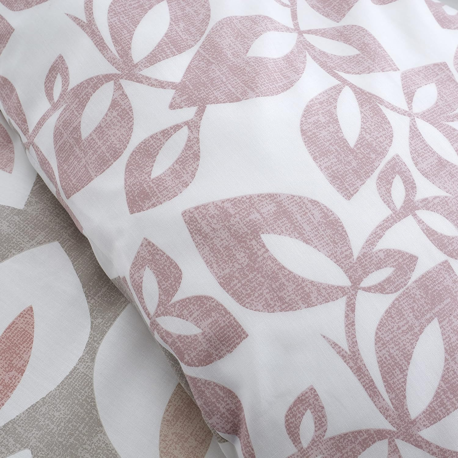 Catherine Lansfield Inga Leaf Blush Duvet Cover Set 240X220+65X65(2)
