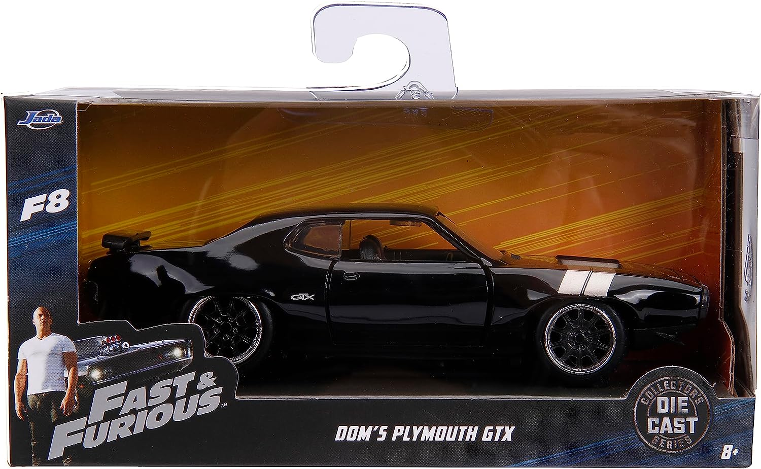Jada Toys Fast and Furious 8 1972 Plymouth GTX 1:32 Scale Hollywood Ride Diecast Model Car image number 1