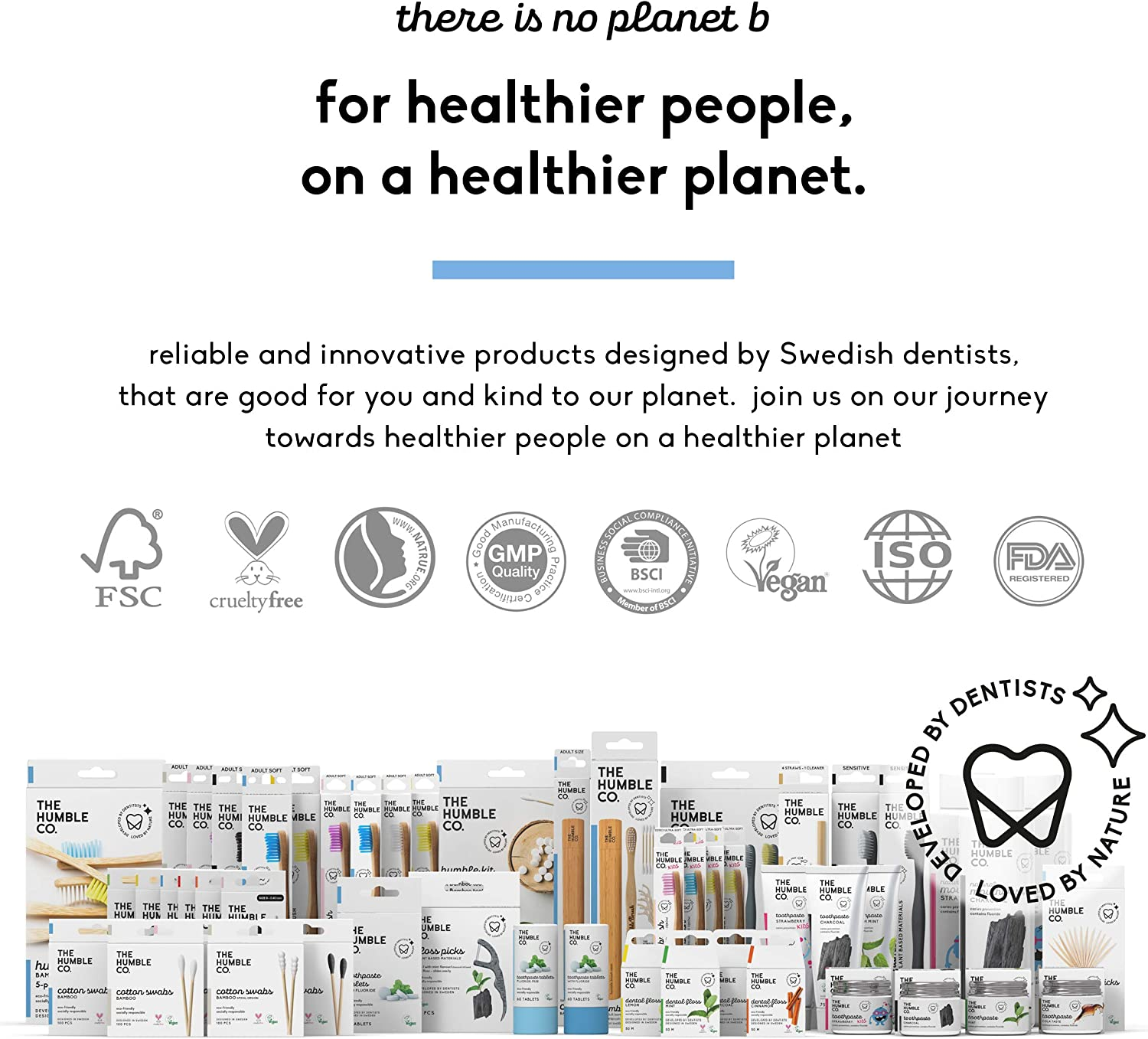 Humble Co. Bamboo Brush Stand, Brown image number 1