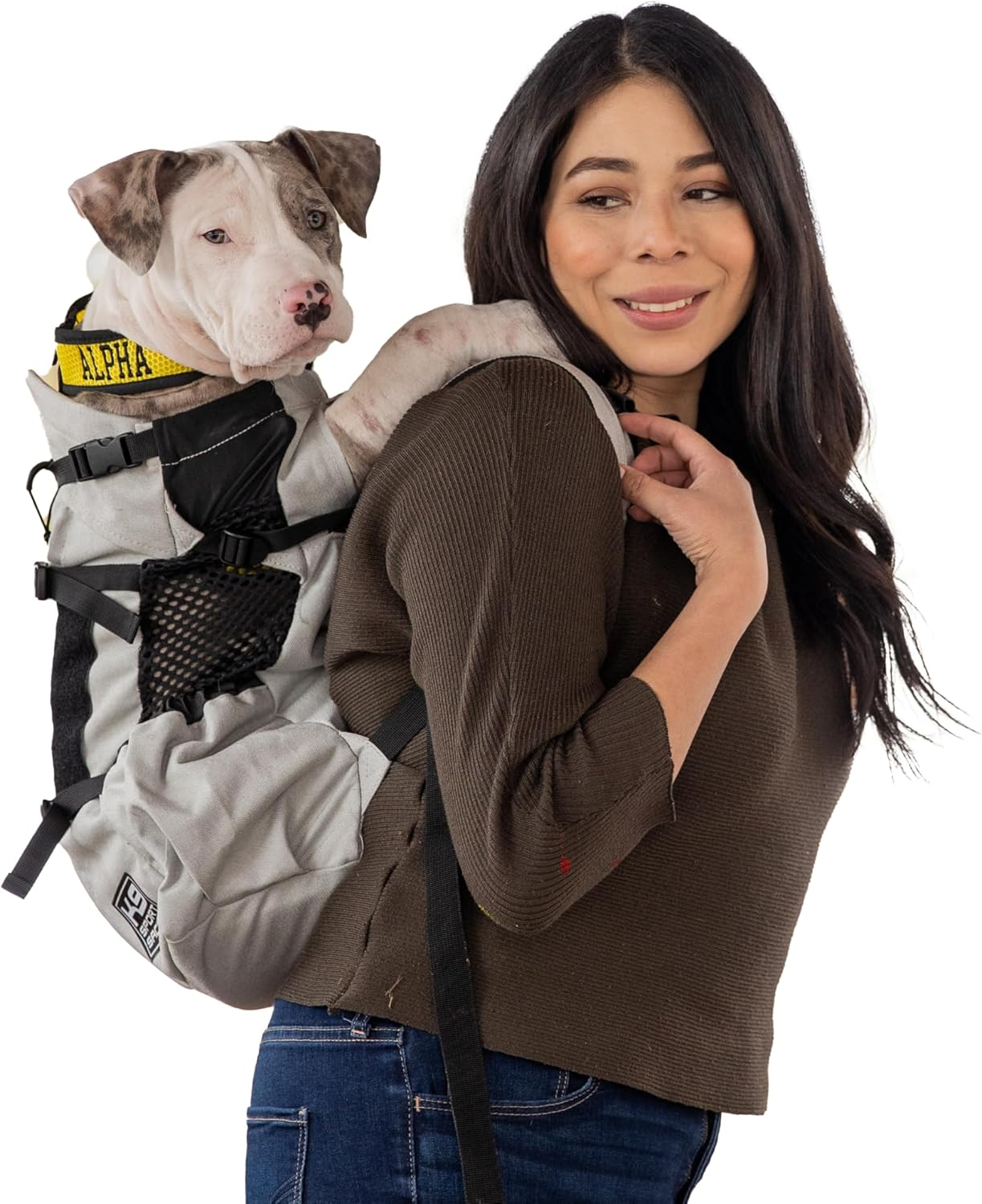 K9 Sport Sack | Dog Carrier Adjustable Backpack (Large, Air 2 - Charcoal Grey)
