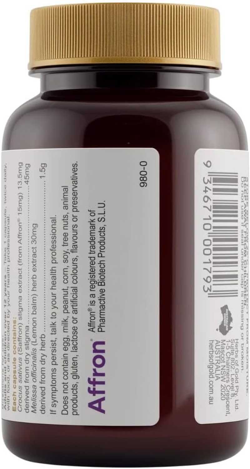 Herbs of Gold Saffron Mood Balance 60 Capsules image number 3