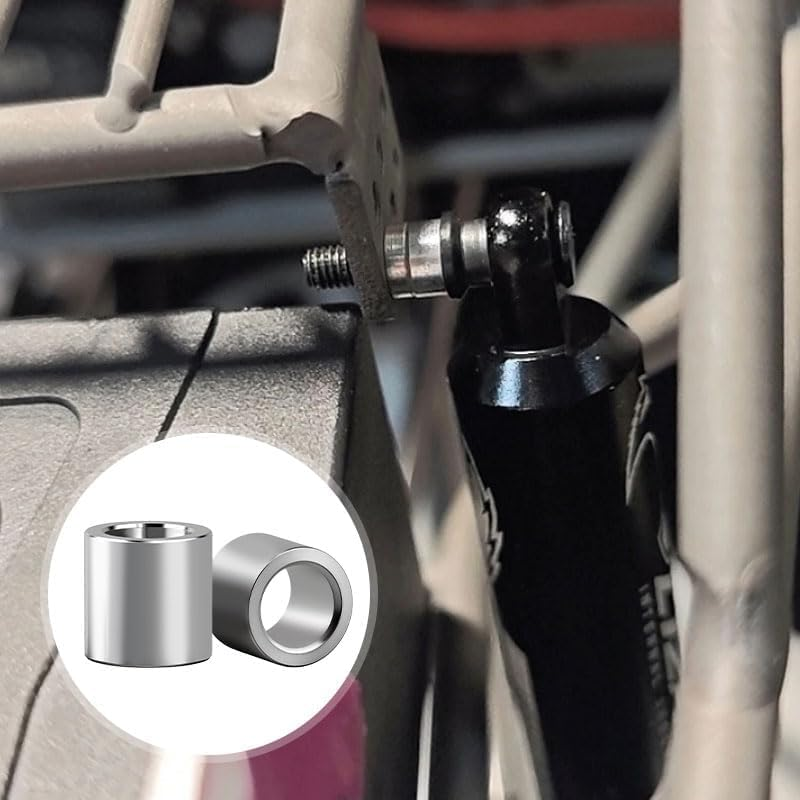 5 Pcs Aluminum Metal Spacer,8.2Mmx12Mmx20Mm round Screw Holder, Plain Grain Spacer for Screws Bolts and Rods image number 2