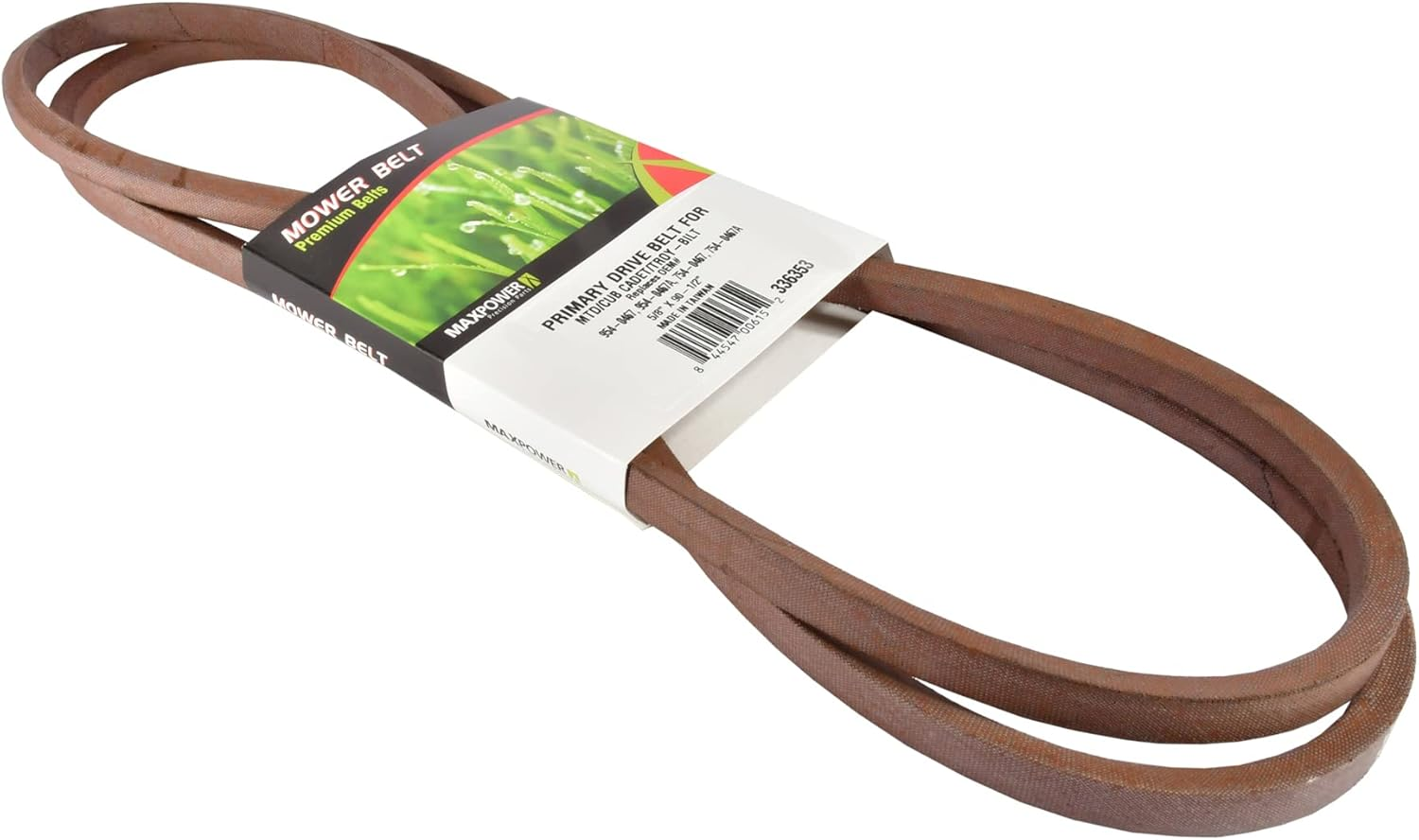 Maxpower 336353 Primary Drive Belt for Mtd/Cub Cadet/Troy-Bilt, 754-0467, 754-0467A, 954-0467, Brown image number 2