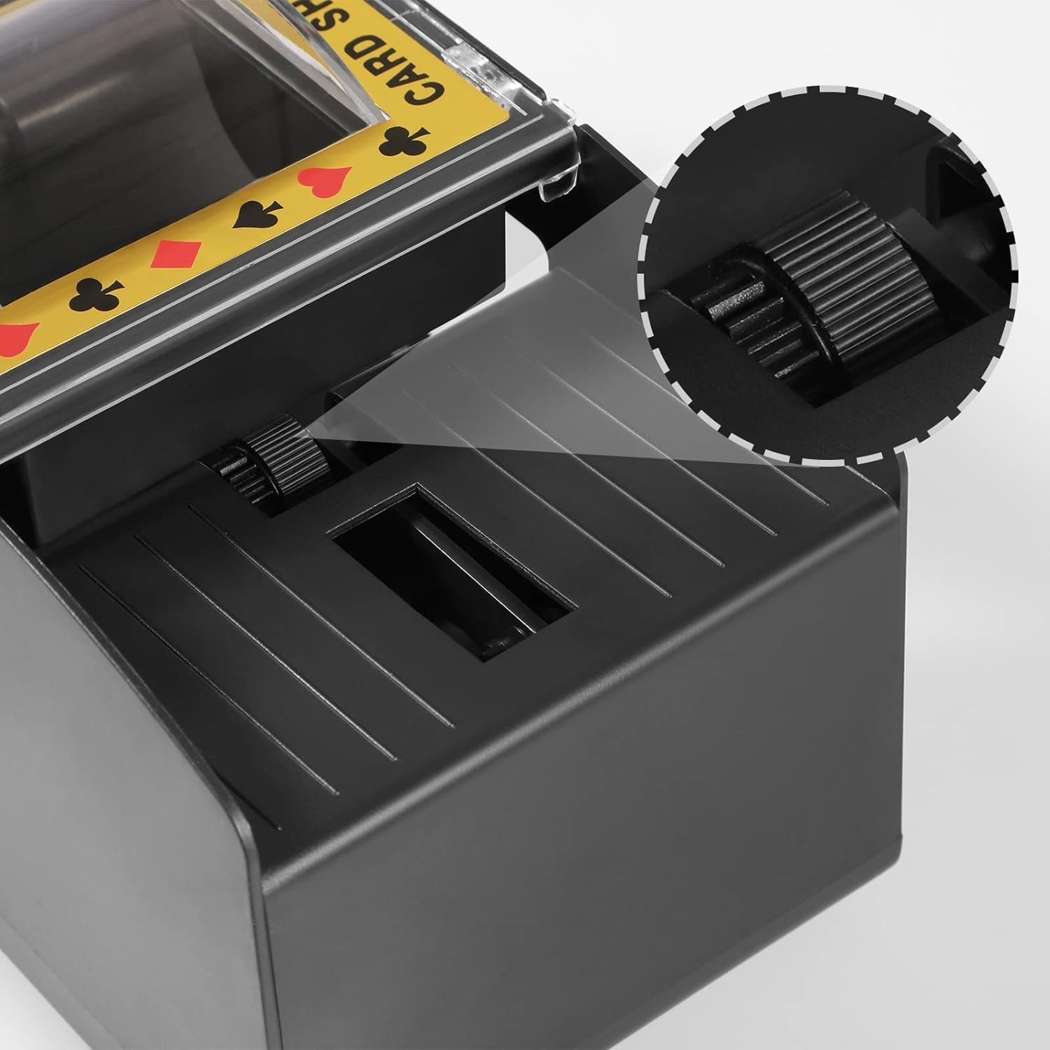 Automatic Card Shuffler 2/1/4/6 Deck,Battery-Operated Electric Poker Shuffler,Playing Card Shuffler for Home Card Game (1-2 Decks) image number 2