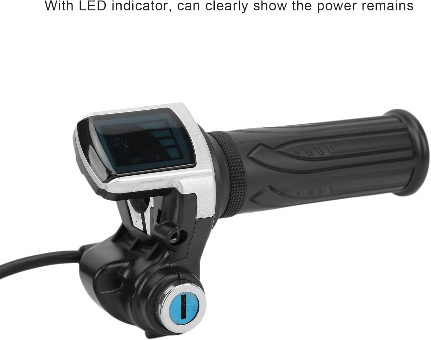 Electric Bike Twist Throttle Grip Lock Key Set LED Indicator for Motorcycle Scooter 48V Waterproof Durable Ergonomic Design with LED Indicator for Motorcycle Scooter 48V image number 5