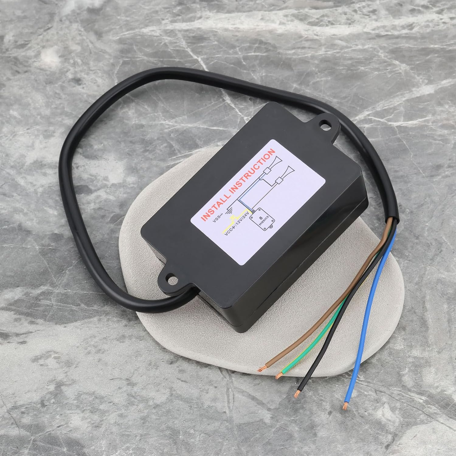 SING F LTD 8 Sound Effects Horn Controller 12-24V Compatible with Nhay 3+ Pro Music Motorcycle Speed Speaker image number 3